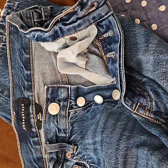 Aeropostale 90's Baggy Style Jeans Size 2 Regular - Picture 3 of 4